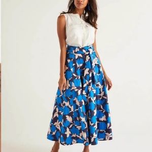 Boden NWT silk blend sleeveless shell ivory 8